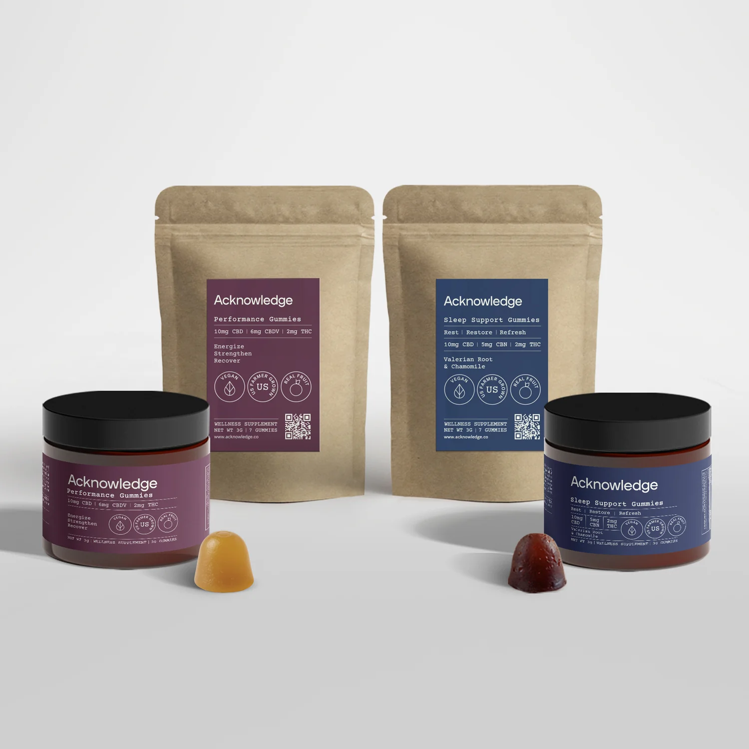 The 2 Step Power & Recovery Kit + Full Sized Sleep & Performance Support Gummies